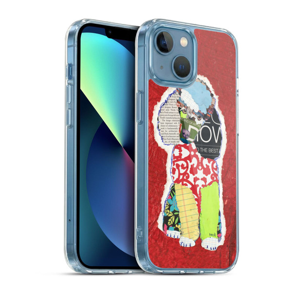 Michel Keck Dogs 2 Poodle Soft Gel Case for Apple iPhone 13 Mini & MagSafe