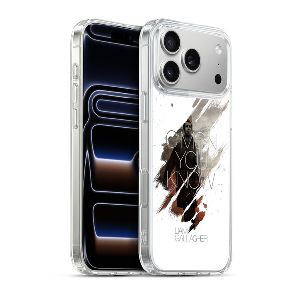 Liam Gallagher Graphics C'mon You Know Soft Gel Case for Apple iPhone 17 Pro Max