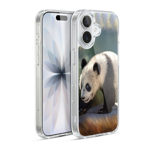 Simone Gatterwe Animals Panda Bear Soft Gel Case for Apple iPhone 17