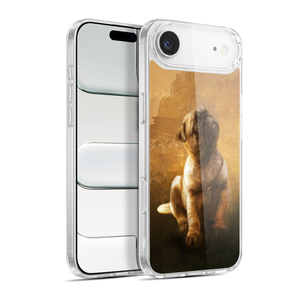 Simone Gatterwe Animals Pug Puppy Soft Gel Case for Apple iPhone 17 Air