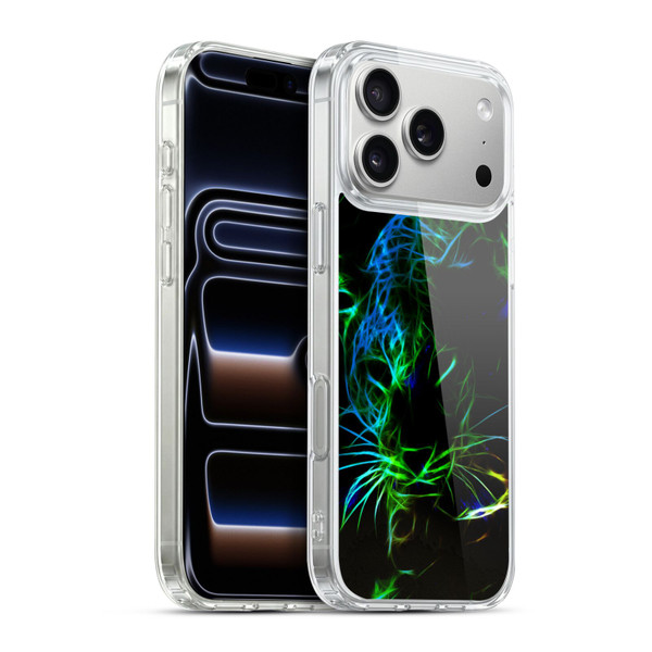 Simone Gatterwe Animals Neon Leopard Soft Gel Case for Apple iPhone 17 Pro Max