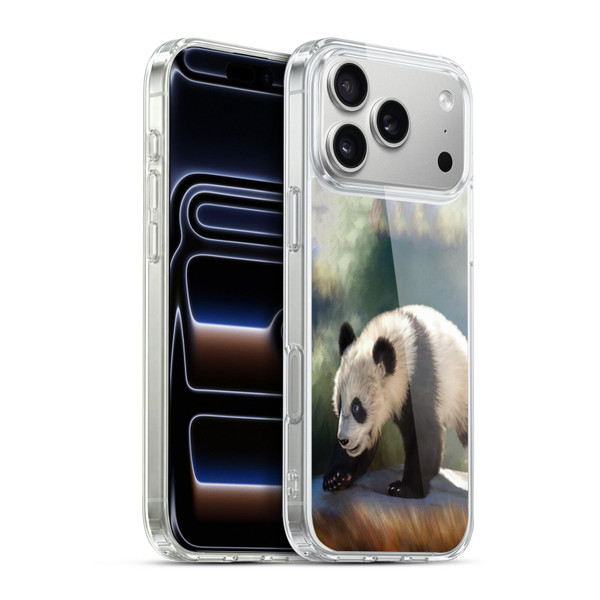 Simone Gatterwe Animals Panda Bear Soft Gel Case for Apple iPhone 17 Pro Max