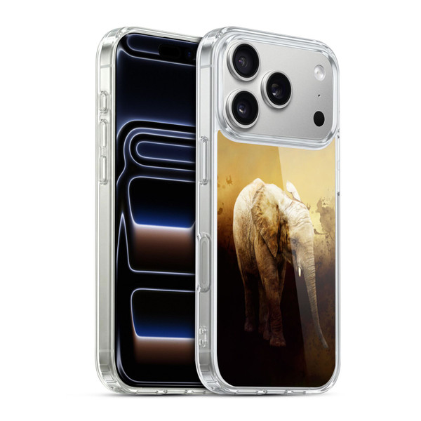 Simone Gatterwe Animals Elephant Calf Soft Gel Case for Apple iPhone 17 Pro