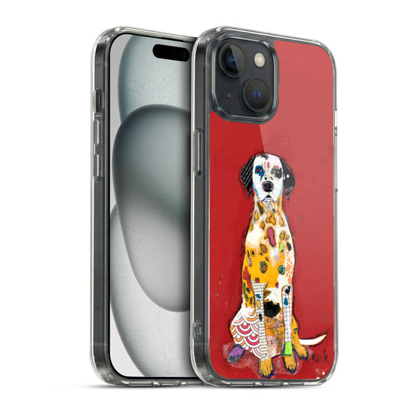 Michel Keck Dogs 2 Dalmatian Soft Gel Case for Apple iPhone 15 & MagSafe