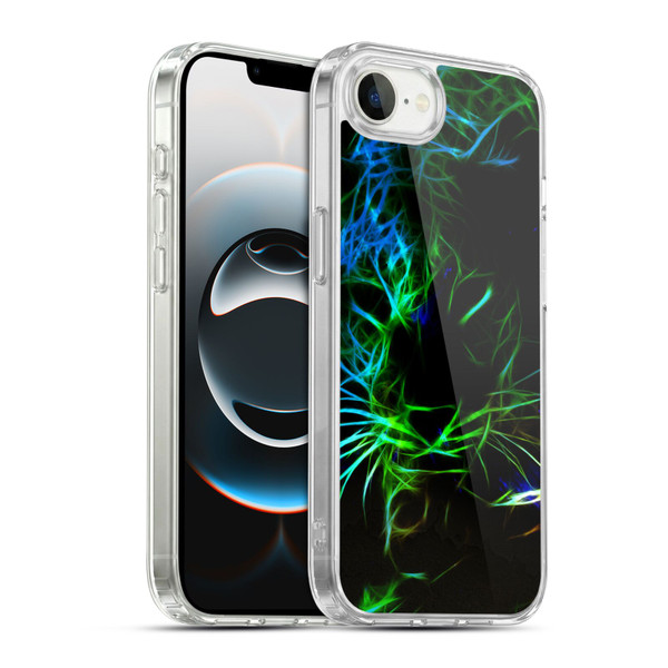Simone Gatterwe Animals Neon Leopard Soft Gel Case for Apple iPhone 16e / Apple iPhone 17e & MagSafe