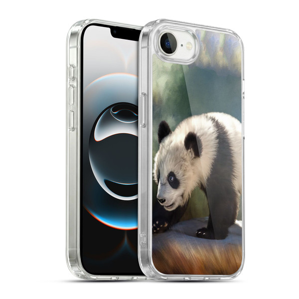 Simone Gatterwe Animals Panda Bear Soft Gel Case for Apple iPhone 16e / Apple iPhone 17e & MagSafe