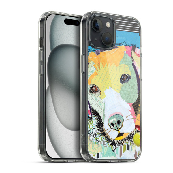 Michel Keck Dogs 2 Labrador Soft Gel Case for Apple iPhone 15 Plus & MagSafe