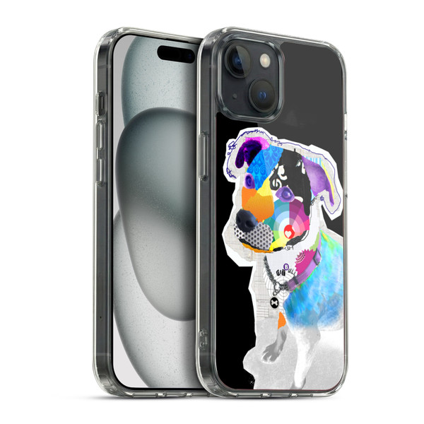 Michel Keck Dogs 2 Pitbull Soft Gel Case for Apple iPhone 15 Plus & MagSafe