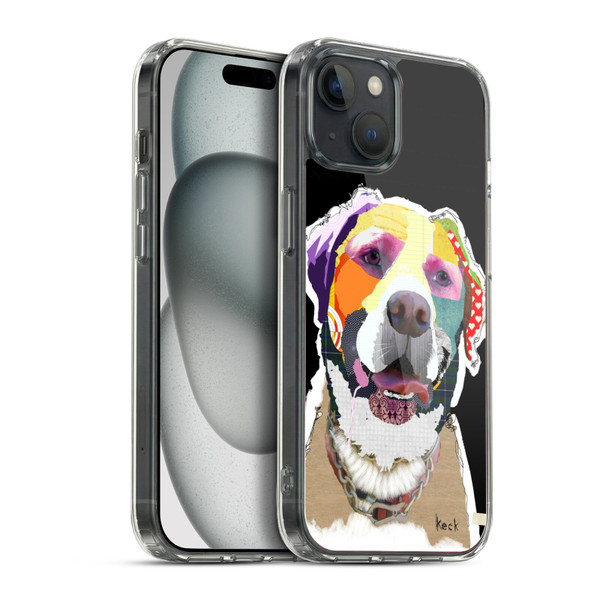 Michel Keck Dogs 2 Swissy Soft Gel Case for Apple iPhone 15 Plus & MagSafe