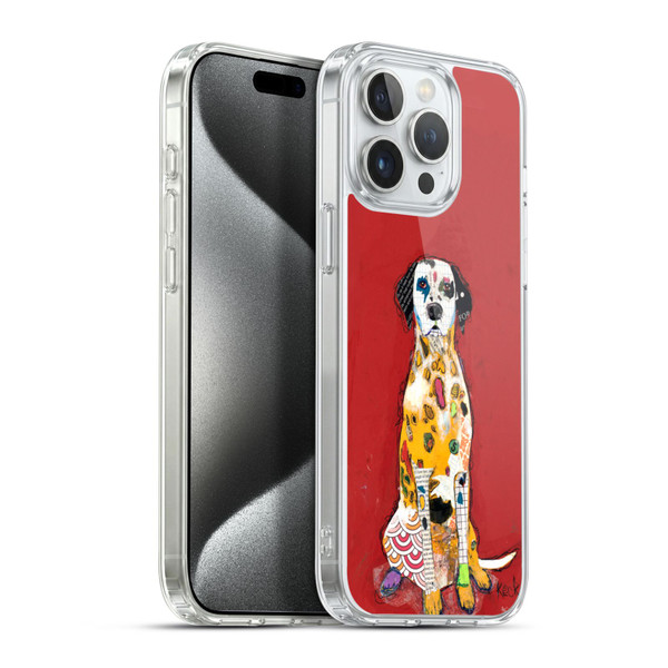 Michel Keck Dogs 2 Dalmatian Soft Gel Case for Apple iPhone 15 Pro Max & MagSafe