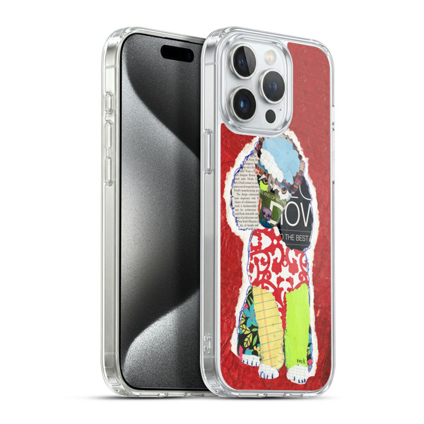 Michel Keck Dogs 2 Poodle Soft Gel Case for Apple iPhone 15 Pro Max & MagSafe