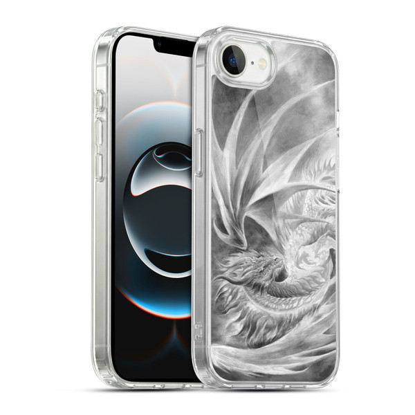 Ruth Thompson Dragons Silver Ice Soft Gel Case for Apple iPhone 16e / Apple iPhone 17e & MagSafe