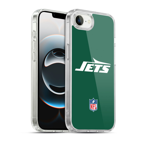 NFL New York Jets Logo Plain Soft Gel Case for Apple iPhone 16e / Apple iPhone 17e & MagSafe