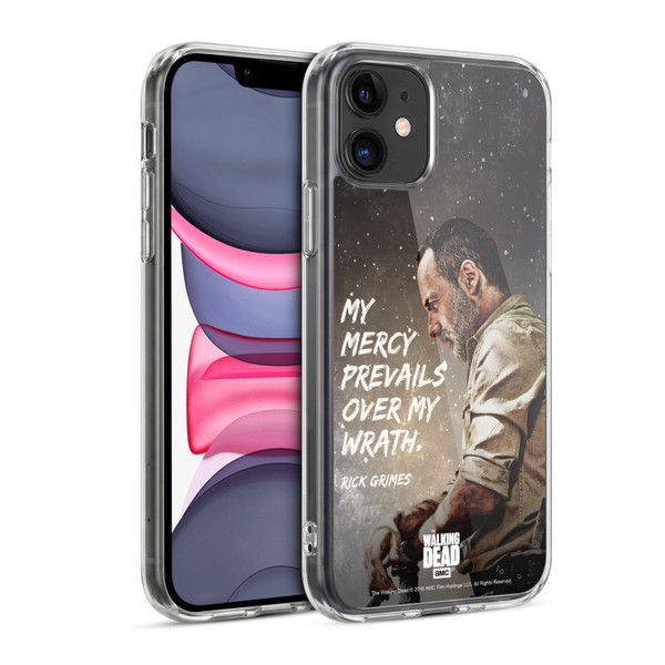 AMC The Walking Dead Rick Grimes Legacy Mercy Prevails Soft Gel Case for Apple iPhone 11