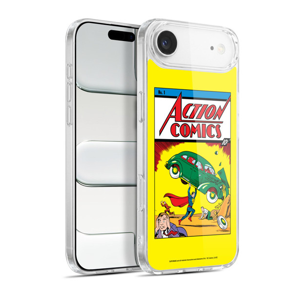 Superman DC Comics Famous Comic Book Covers Action Comics 1 Soft Gel Case for Apple iPhone 17 Air