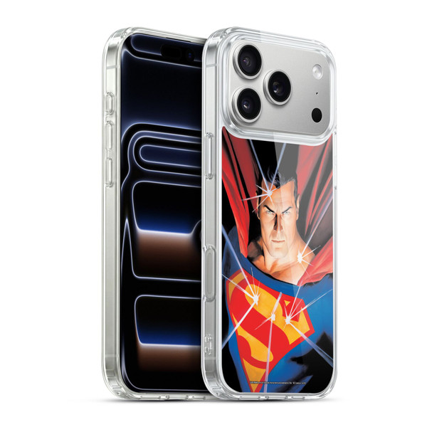 Superman DC Comics Famous Comic Book Covers Mythology Soft Gel Case for Apple iPhone 17 Pro Max