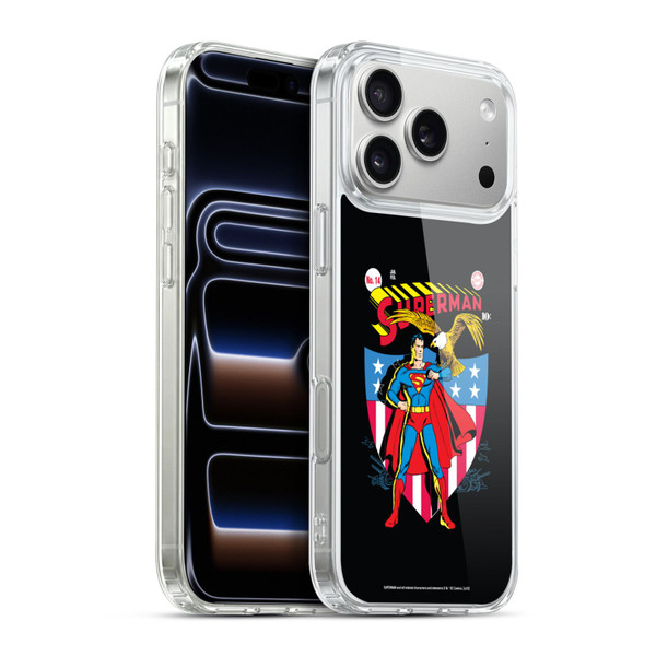 Superman DC Comics Famous Comic Book Covers Number 14 Soft Gel Case for Apple iPhone 17 Pro Max