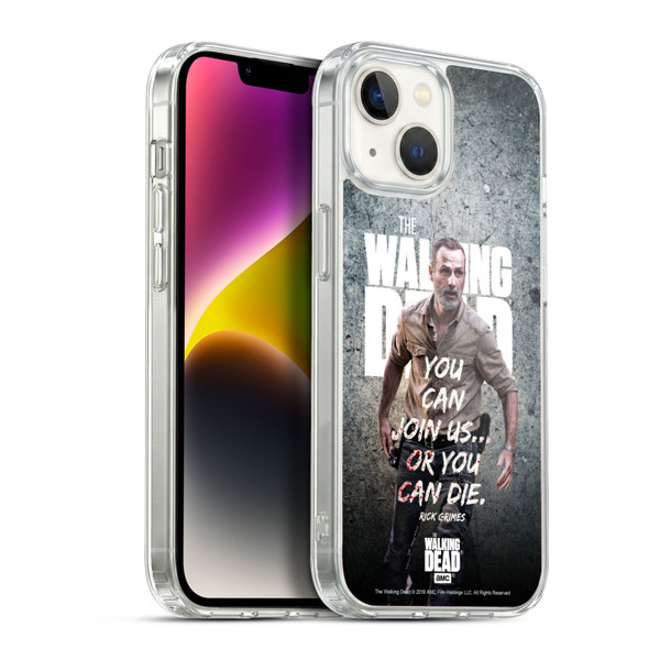 AMC The Walking Dead Rick Grimes Legacy Join Us Soft Gel Case for Apple iPhone 14