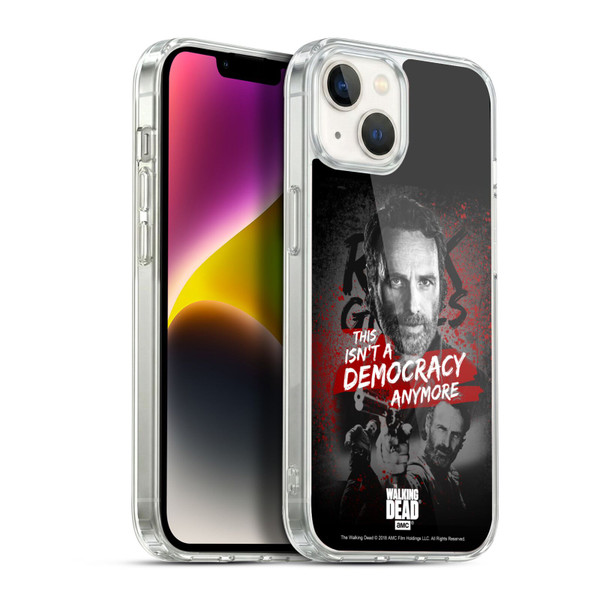 AMC The Walking Dead Rick Grimes Legacy Democracy Soft Gel Case for Apple iPhone 14 Plus & MagSafe