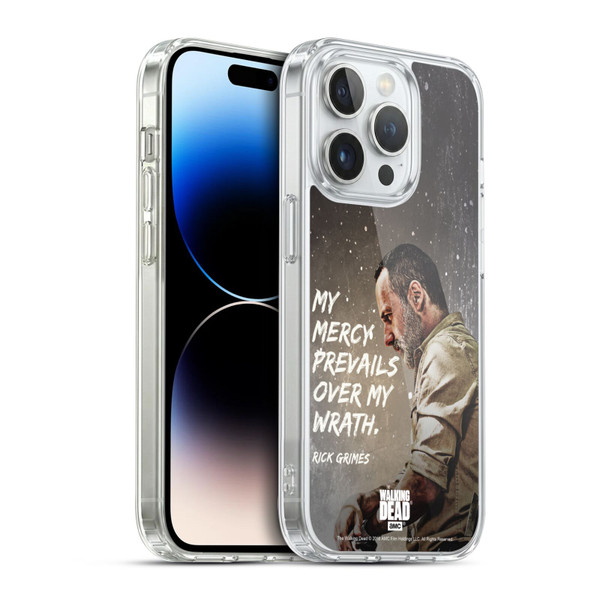 AMC The Walking Dead Rick Grimes Legacy Mercy Prevails Soft Gel Case for Apple iPhone 14 Pro & MagSafe