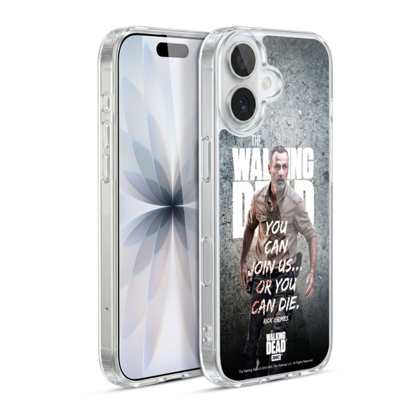 AMC The Walking Dead Rick Grimes Legacy Join Us Soft Gel Case for Apple iPhone 17