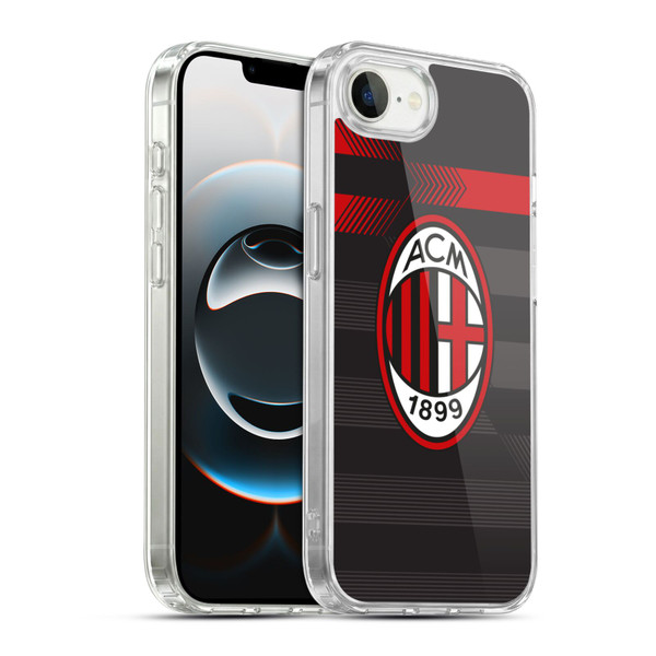 AC Milan 2017/18 Crest Kit Third Soft Gel Case for Apple iPhone 16e / Apple iPhone 17e & MagSafe