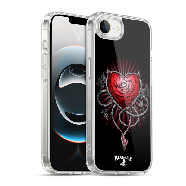 Alchemy Gothic Graphic Art Devils Rose Soft Gel Case for Apple iPhone 16e / Apple iPhone 17e & MagSafe