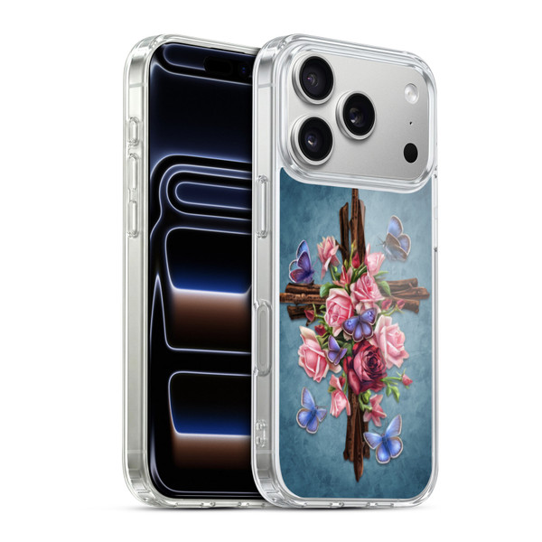 Brigid Ashwood Crosses Flower Soft Gel Case for Apple iPhone 17 Pro