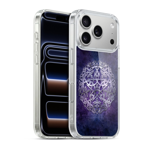 Brigid Ashwood Sacred Symbols Silver Pentacle Soft Gel Case for Apple iPhone 17 Pro