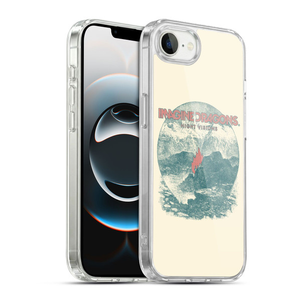 Imagine Dragons Key Art Flame Night Visions Soft Gel Case for Apple iPhone 16e / Apple iPhone 17e & MagSafe