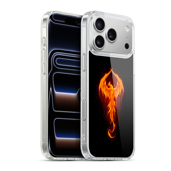 Christos Karapanos Dark Hours Dragon Phoenix Soft Gel Case for Apple iPhone 17 Pro Max