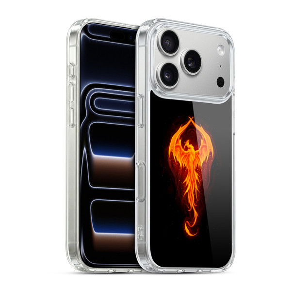 Christos Karapanos Dark Hours Dragon Phoenix Soft Gel Case for Apple iPhone 17 Pro