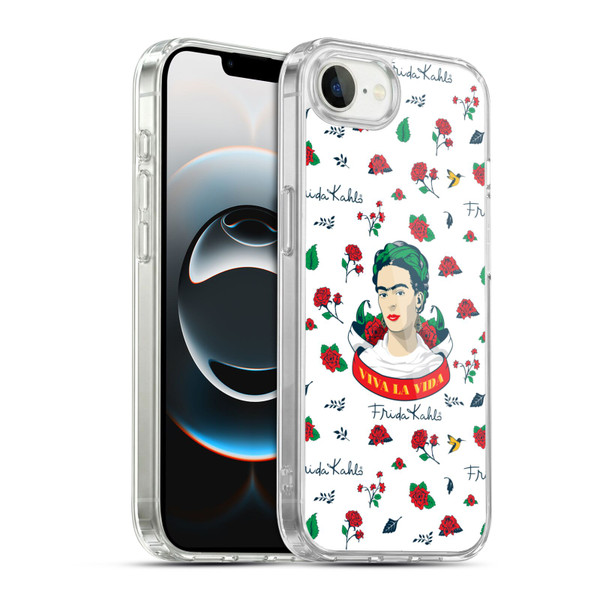 Frida Kahlo Icons Rose Patterns Soft Gel Case for Apple iPhone 16e / Apple iPhone 17e & MagSafe