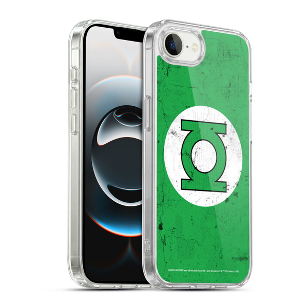 Green Lantern DC Comics Logos Classic Distressed Look Soft Gel Case for Apple iPhone 16e / Apple iPhone 17e & MagSafe