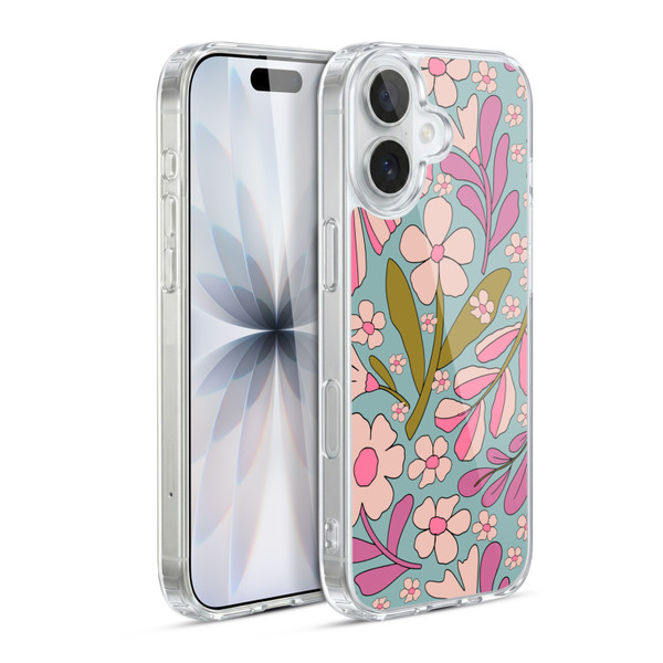 Gabriela Thomeu Retro Groovy 70s Blue Soft Gel Case for Apple iPhone 17