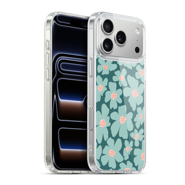 Gabriela Thomeu Retro Daisy Green Soft Gel Case for Apple iPhone 17 Pro Max