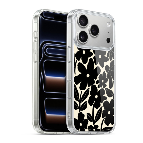 Gabriela Thomeu Retro Black And White Groovy Soft Gel Case for Apple iPhone 17 Pro