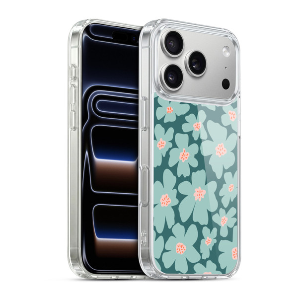 Gabriela Thomeu Retro Daisy Green Soft Gel Case for Apple iPhone 17 Pro