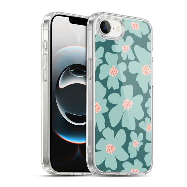 Gabriela Thomeu Retro Daisy Green Soft Gel Case for Apple iPhone 16e / Apple iPhone 17e & MagSafe