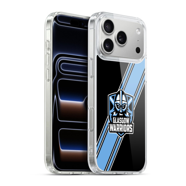 Glasgow Warriors Logo 2 Diagonal Stripes Soft Gel Case for Apple iPhone 17 Pro Max