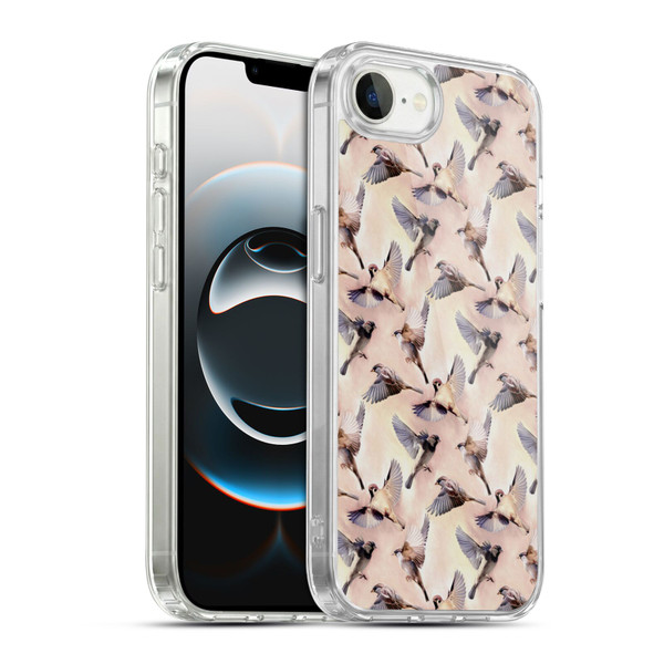 Micklyn Le Feuvre Animals Sparrow Flight Soft Gel Case for Apple iPhone 16e / Apple iPhone 17e & MagSafe