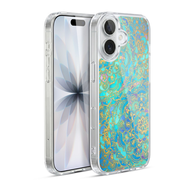 Micklyn Le Feuvre Mandala Sapphire and Jade Soft Gel Case for Apple iPhone 17