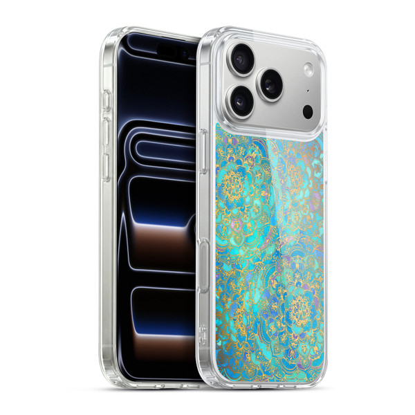 Micklyn Le Feuvre Mandala Sapphire and Jade Soft Gel Case for Apple iPhone 17 Pro Max