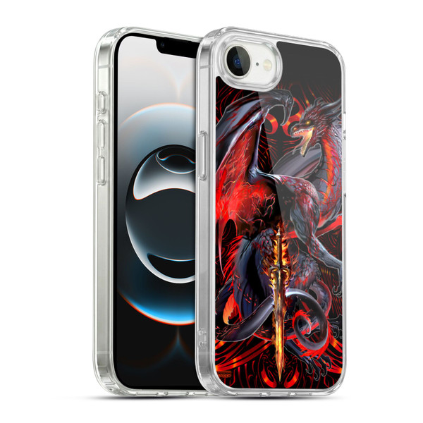 Ruth Thompson Dragons with Swords Widow Blade Soft Gel Case for Apple iPhone 16e / Apple iPhone 17e & MagSafe