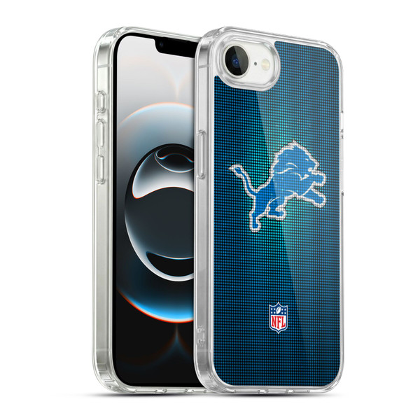NFL Detroit Lions Artwork LED Soft Gel Case for Apple iPhone 16e / Apple iPhone 17e & MagSafe