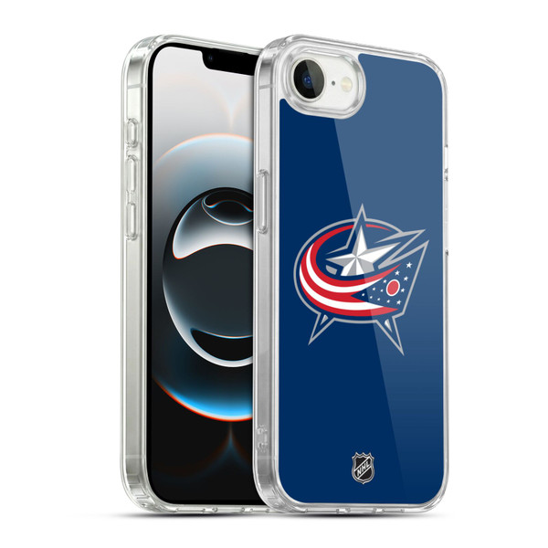 NHL Columbus Blue Jackets Plain Soft Gel Case for Apple iPhone 16e / Apple iPhone 17e & MagSafe