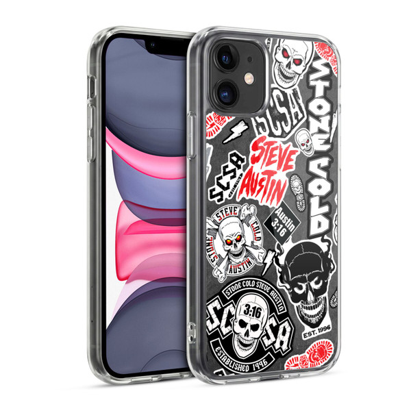 WWE Stone Cold Steve Austin Icons Soft Gel Case for Apple iPhone 11