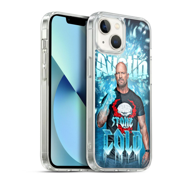 WWE Stone Cold Steve Austin Portrait Soft Gel Case for Apple iPhone 13