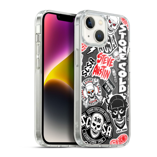 WWE Stone Cold Steve Austin Icons Soft Gel Case for Apple iPhone 14