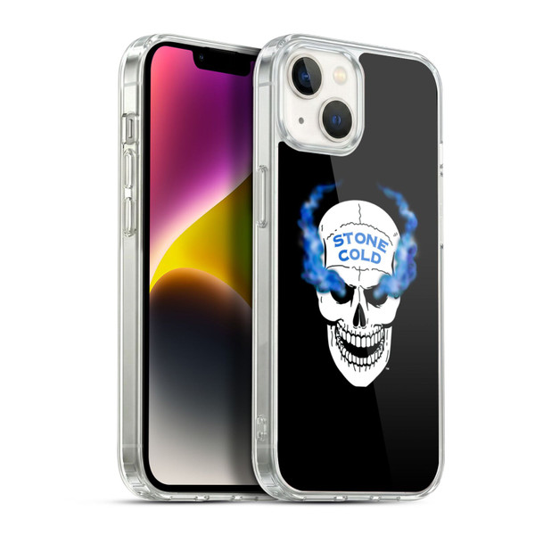 WWE Stone Cold Steve Austin Retro Skull Soft Gel Case for Apple iPhone 14 Plus & MagSafe